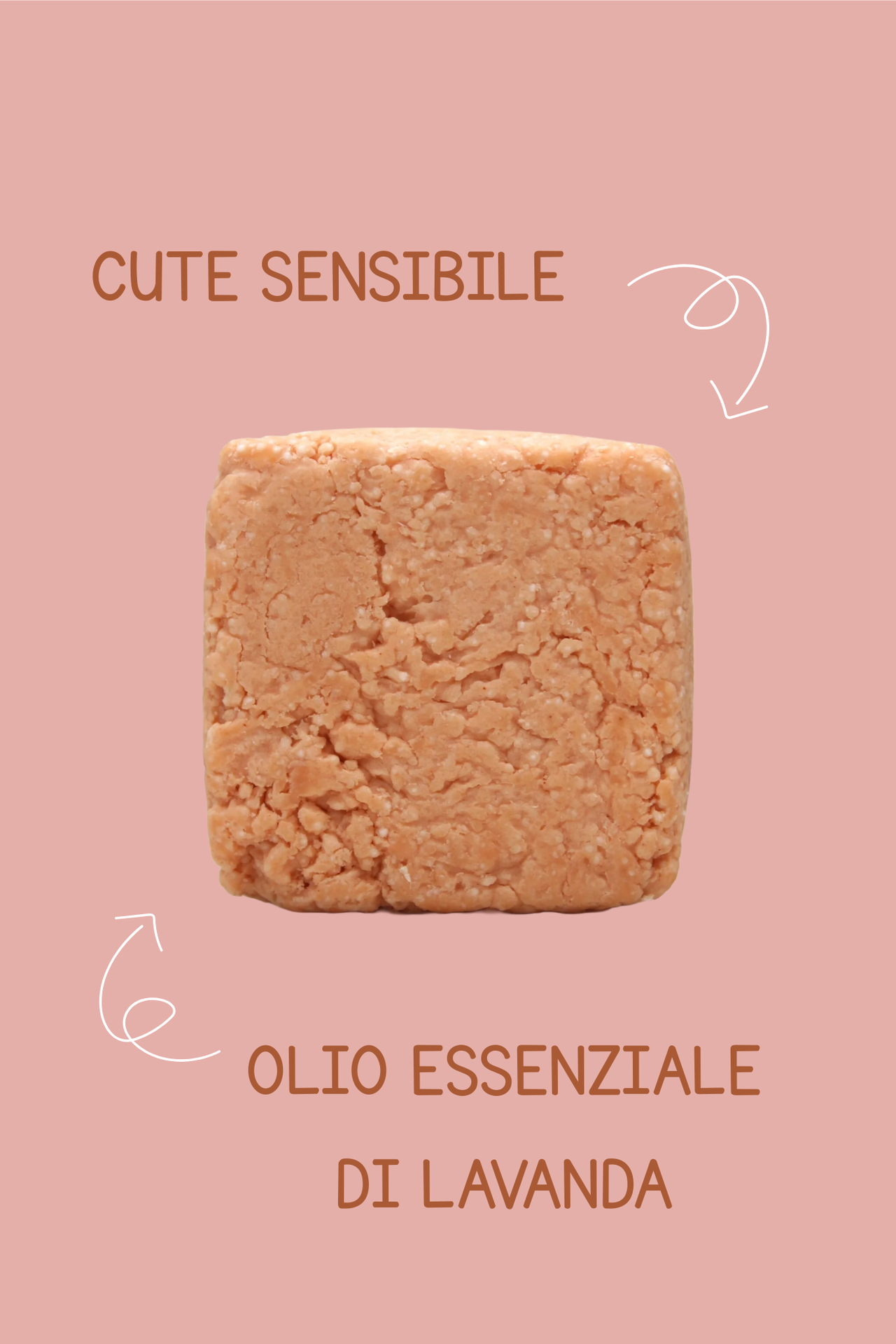 Shampoo argilla rosa e lavanda solido