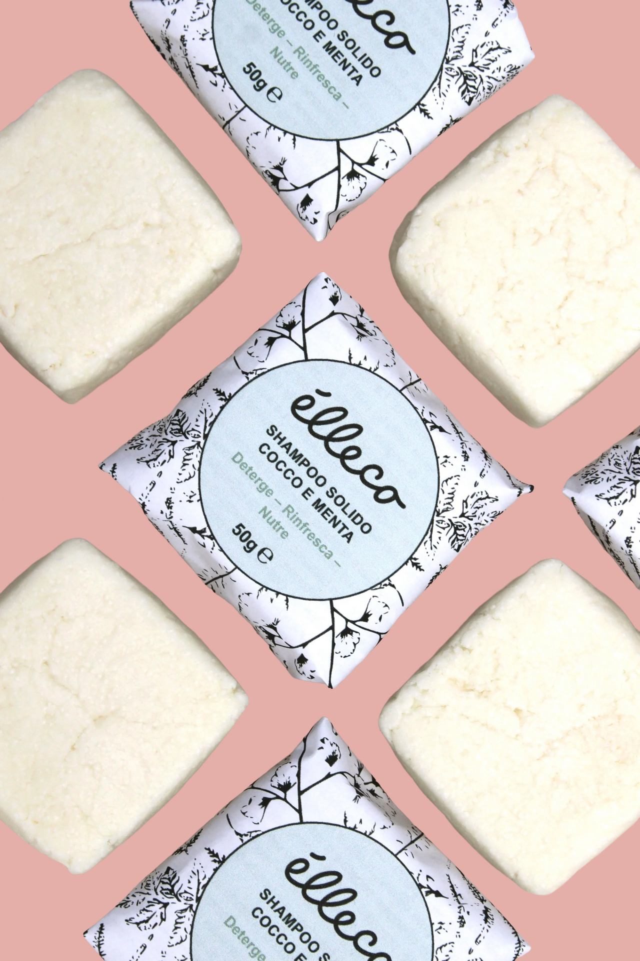 Shampoo cocco e menta solido